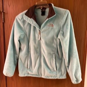 The North Face Mint and Gray Fleece Jacket